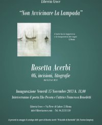 Rosetta Acerbi - "Non avvicinare la lampada"